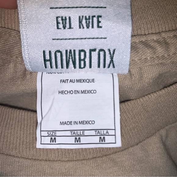 Humblux | Eat Kale Medium Unisex T-Shirt | Coffee - Picture 4 of 5